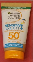 Garnier sensitive expert bébé à l’ombre, 43% de plastique en moins, 43% d’efficacité en moins ! 